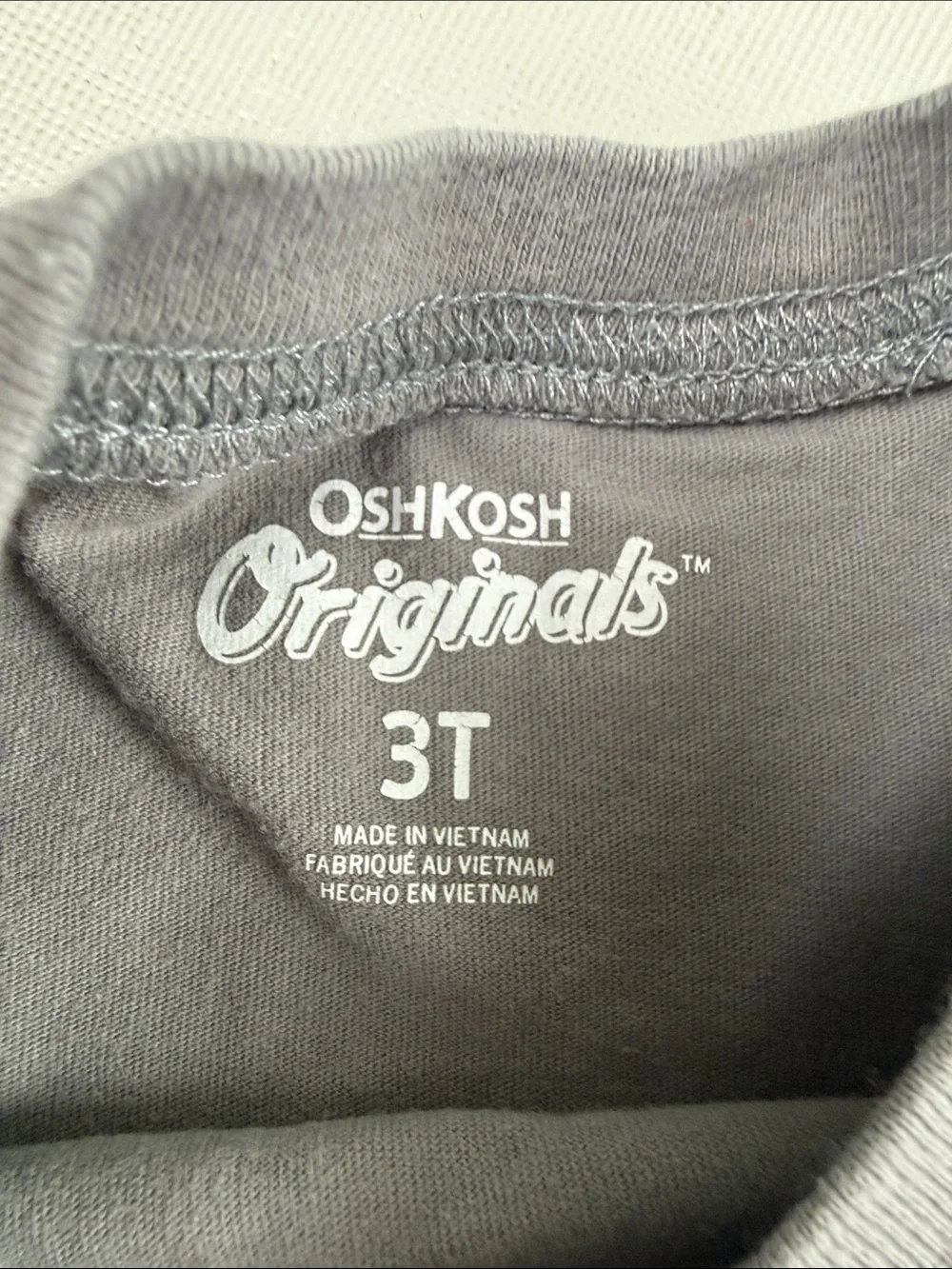 Boys T-shirt Bundle OshKosh B'gosh Gray Auto-Pilot Gildan Blue 'NO' Graphic 3T